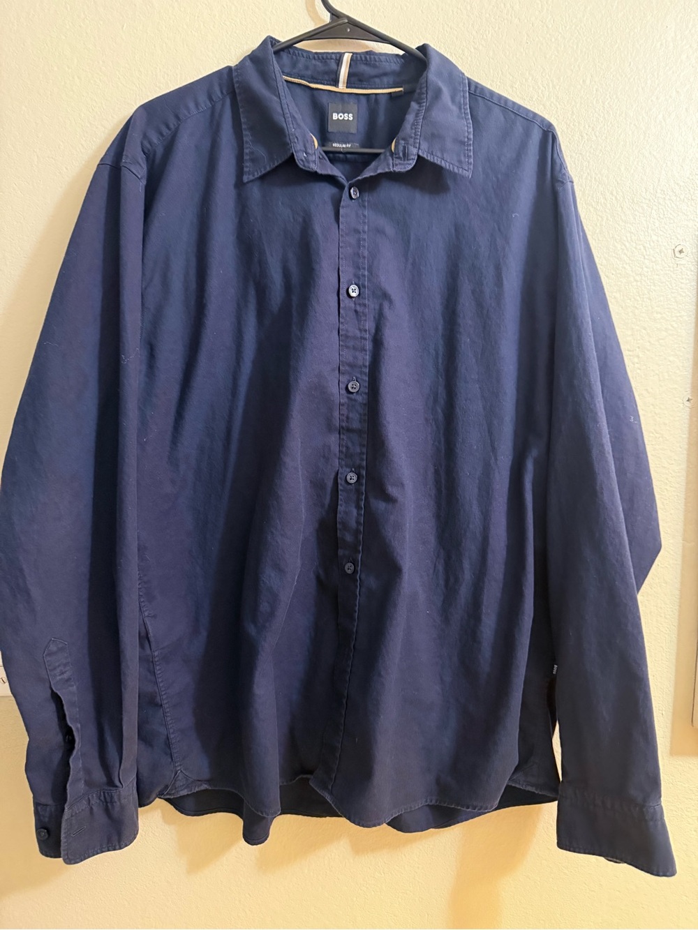 Boss Navy Casual Button-Down Shirt